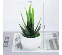 Petit bonsaï artificiel en pot l Plante d'intérieur décorative pour fenêtre, étagère & comptoir l Plante verte sans entretien