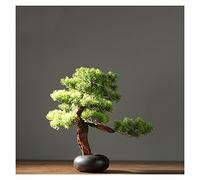 Petit bonsaï Japonais Bonsaï Pin Arbre Artificiel Faux Plantes En Pot Plantes D'intérieur for Salle De Bains Maison Cuisine Bureau Étagère Décor À L'intérieur Ornement Plantes Artificielles en Pot