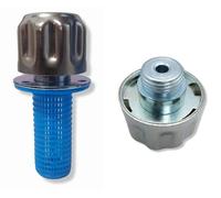 Petit Bouchon de Reniflard Remplissage de Huile Hydraulique et de Carburant en Métal pour Réservoir (avec crépine, BSP 1/2 po fileté, acier inoxydable)
