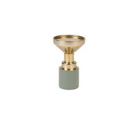 Petit bougeoir en aluminium vert, chandelier, 1 bougie - Zuiver, Glam - 9x9x14 cm
