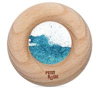 PETIT BOUM Hochet sensoriel Donut Calme Turquoise - 7 x 7 x 2 cm