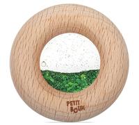 PETIT BOUM Hochet sensoriel Donut Calme Vert - 7 x 7 x 2 cm