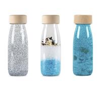 PETIT BOUM - Bouteille Sensorielle Float Turquoise | Un Microcosme dans Chaque Bouteille | Découvre, Écoute et Apprends | Stimulation Sensorielle | Bouteilles Sensorielles pour Enfants