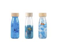 PETIT BOUM - Pack de 3 Bouteilles Sensorielles Serenity | Stimulation | Un Microcosme dans Chaque Bouteille | Découvre, Écoute et Apprends | Bouteilles Sensorielles pour Enfants