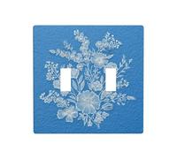 Petit bouquet de fleurs en dentelle blanche - Double bande - Plaque murale - Décoration murale - Taille standard - 11,4 x 11,4 cm