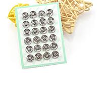 Petit Bouton à Boucle Boutons-Pression Métalliques Invisibles Fixations Boutons à Presser pour Couture et Vêtements