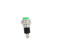 Petit bouton DS-316 314 de 10MM, 6 pièces, sans verrouillage, auto-réinitialisation, klaxon de sonnette, interrupteur à clé rond for jogging électrique(Black below)