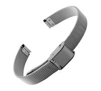 Petit bracelet de montre en maille Milan acier inoxydable, Compatible avec les bracelets gril fossile 6mm 8mm 10mm 12mm, argent, or et or(Silver,6mm)