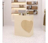 Petit bureau de réception avec serrure et tiroirs, comptoir de bureau pour hôtels et magasins 100 x 40 x 90 cm, design élégant, taille compacte