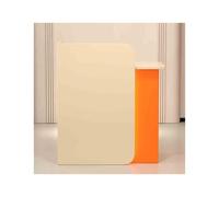 Petit bureau de réception avec tiroir verrouillable - Unité d'accueil - Poste de travail - Installation facile - Vitrine blanche et grise pour une utilisation professionnelle et au bureau