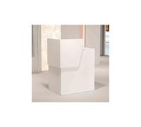 Petit bureau de réception blanc - Comptoir de réception de bureau avec tiroir verrouillable - Réception commerciale pour vente au détail et au bureau - 60 cm Design moderne