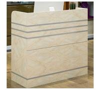 Petit bureau de réception compact et table de réception pour supermarché, hôtel, dépanneur - 120 x 40 x 91,9 cm - Design moderne