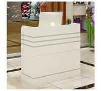 Petit bureau de réception compact pour bureau et salon - Petit comptoir de réception pour supermarché, hôtel, dépanneur - 99,8 x 40 x 91,9 cm - Élégant et peu encombrant