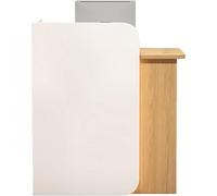 Petit Bureau De Réception, Comptoir épaissi, Comptoir De Caisse avec Tiroirs Verrouillables, Salle De Réception, Hall D’entrée, Commerce De Détail, BOU, White + Wood
