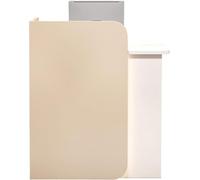 Petit Bureau De Réception, Comptoir épaissi, Comptoir De Caisse avec Tiroirs Verrouillables, Salle De Réception, Hall D’entrée, Commerce De Détail, BOU, Khaki+White