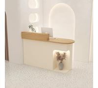 Petit bureau de réception moderne - Comptoir élégant pour salon, bureau, zones d'enregistrement et d'attente - Station de paiement polyvalente et comptoir de réception pour encaissements de caisse