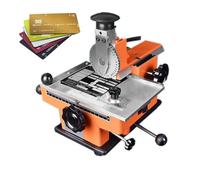 Petit Bureau Manuel Semi-Automatique, Machine de marquage, Outil d'estampage de Plaque signalétique en métal for Aluminium, Signe de Carte PVC, Fixation magnétique(3mm,Semi-Automatic)