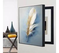 Petit Cache-coffre-fort Mural, Cache-panneau Électrique Dissimulé, Caches Décoratifs Pour Boîtes À Fusibles, Façade Artistique Pour Tableau De Distribution, Décor Amovible(Style B,19.7x23.6in)