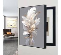 Petit Cache-coffre-fort Mural, Cache-panneau Électrique Dissimulé, Caches Décoratifs Pour Boîtes À Fusibles, Façade Artistique Pour Tableau De Distribution, Décor Amovible(Style A,23.6x31.5in)