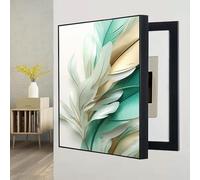 Petit Cache-coffre-fort Mural, Cache-panneau Électrique Dissimulé, Caches Décoratifs Pour Boîtes À Fusibles, Façade Artistique Pour Tableau De Distribution, Décor Amovible(Style D,23.6x31.5in)