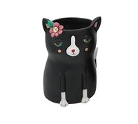 Petit cache pot Allen Designs en forme de chat noir
