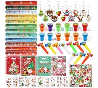 Petit Cadeau Calendrier Avent, Noël Slap Bracelets pour Enfants, Petits Cadeau pour Calendrier de L'avent, Jouets de Fête Noël pour Enfants, Goodies Anniversaire de Noël Enfant, Noël Tatouage Enfant