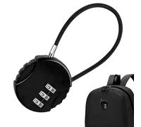 Petit cadenas à combinaison rond en métal robuste | pour accessoires de voyage, sac à dos, boîte à outils, valise, serrure combinée sûre et pratique