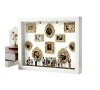 Petit Cadre À Silhouette De Musée DIY - Décor de Mémoire avec Mini Figurines,Miniature Décorative de Boîte Vitrine | pour Mariage, Anniversaire, Maison, Appartement, Hôtel, Salon,