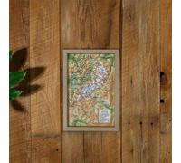 Petit cadre en bois pour carte en relief (19,5 x 29,5 cm) | 3D Map - bois