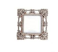 Petit cadre photo vintage doré avec chevalet pour les options d'affichage, cadre décoratif ajoutant une élégance vintage aux présentations photo (B)