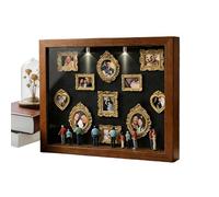 Petit Cadre Vitrine De Musée À Faire Soi-Même | Mini Figurine Décorative En Kit À Monter | Miniature Décorative de Boîte Vitrine,Pour Mariage Anniversaire Vacances Appartement Ferme Hôtel Dortoir Salo