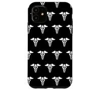 Petit caducée Symbole de médecine Tige de bâton d'Asclépios Coque pour iPhone 11