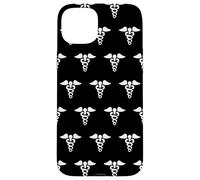 Petit caducée Symbole de médecine Tige de bâton d'Asclépios Coque pour iPhone 15 Plus