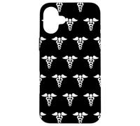 Petit caducée Symbole de médecine Tige de bâton d'Asclépios Coque pour iPhone 16 Plus