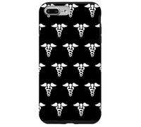 Petit caducée Symbole de médecine Tige de bâton d'Asclépios Coque pour iPhone 7 Plus/8 Plus