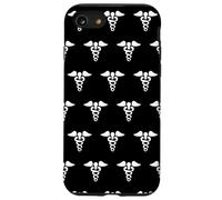 Petit caducée Symbole de médecine Tige de bâton d'Asclépios Coque pour iPhone SE (2020) / 7/8