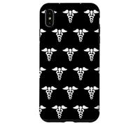 Petit caducée Symbole de médecine Tige de bâton d'Asclépios Coque pour iPhone XS Max