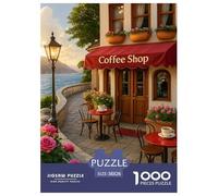Petit Café É Puzzle 1000 Pièces Educa Jouet en Bois Cadeau Unique Décoration Intérieure intéressant Jeu Éduchatif Challenge Toy Adultes & Enfants des 14 Ans 38x26cm/1000pcs