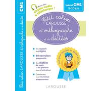 Petit cahier LAROUSSE d'orthographe et de dictées CM1