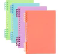 Petit Cahier Spirale A5 Couleurs Assorties (Lot De 4) - Carnet De Note Spirale 60 Pages/120 Feuilles Lignées - Cahier De Note Spirale Épais 80 G/M² - Bureau Et École