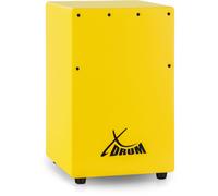 Petit Cajon Batterie a Main pour Enfant Débutant Cordes Accordables Jaune 36cm