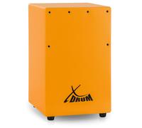 Petit Cajon Batterie a Main pour Enfant Débutant Cordes Accordables Orange 36cm