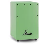 Petit Cajon Batterie a Main pour Enfant Débutant Cordes Accordables Vert 36cm