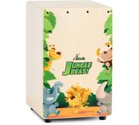 Petit Cajon Batterie a main pour enfants cordes accordables "Jungle Beat" 36cm