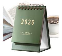 Petit calendrier de bureau 2025-2026 - Guide de planification de bureau, appareil décoratif pour les tâches et les rendez-vous, approvisionnement pour un arrangement futur, accessoire de