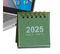 Petit calendrier de bureau 2025 - Joli planificateur quotidien, gestion du temps, liste de tâches hebdomadaire, planificateur de table, livres à spirales, calendrier de poche 2025 pour bureau