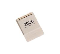 Petit calendrier de bureau 2026 - 18 mois de juillet 2025 à décembre 2026 - Reliure double spirale pour bureau