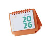 Petit calendrier de bureau 2026 - Avec reliure en plastique - Peigne rechargeable - 13 x 6,2 x 11,2 cm