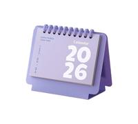 Petit calendrier de bureau 2026 de poche, bloc-notes mensuel, planificateur portable, peigne de reliure pour planification thème créatif