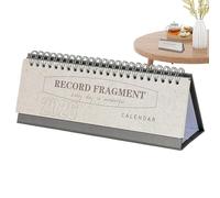 Petit calendrier de bureau 2026 - Mensuel et hebdomadaire motivant - Calendrier de bureau - Planificateur mensuel - Pour la planification des rendez-vous, la maison, l'école, le travail, Noël, le